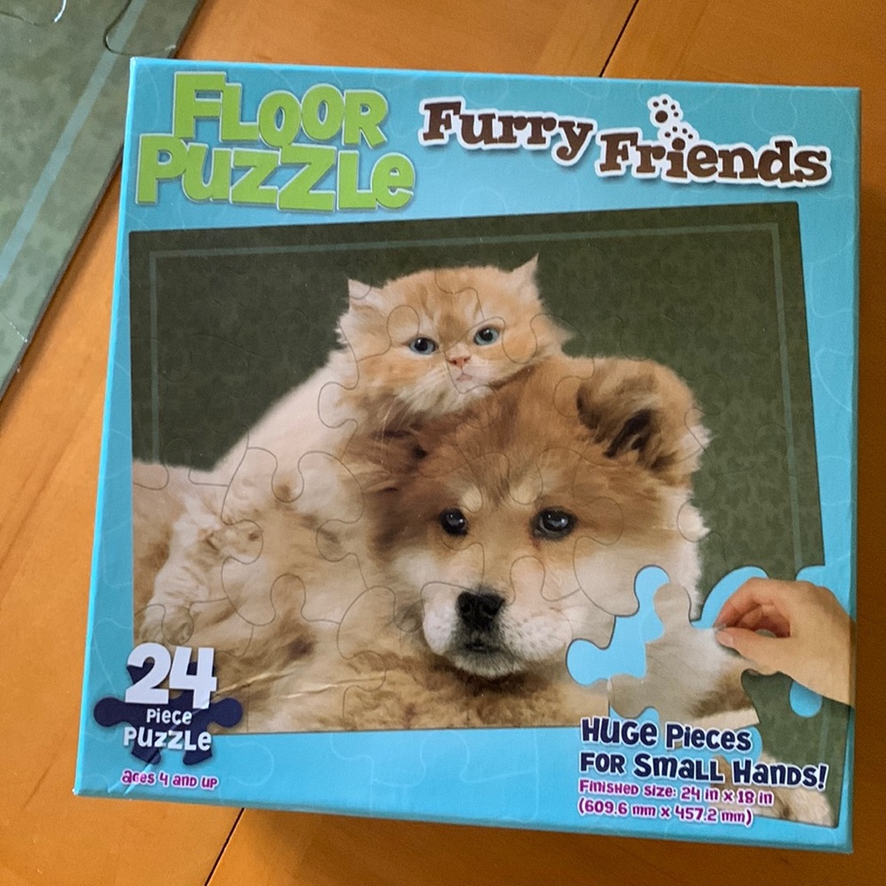 Puzzle furry friends huge pieces for small hands